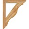 Ekena Millwork Funston Slat Rough Sawn Bracket w/ Offset Brace, Western Red Cedar, 6"W x 34"D x 42"H BKT0604X34X42FST06RWR - alternate 2